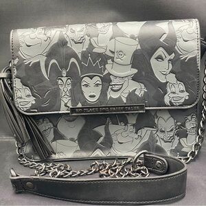 Loungefly Disney Villains Monochrome Crossbody Bag
